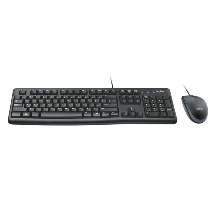 Teclado e Mouse C/Fio Logitech MK120