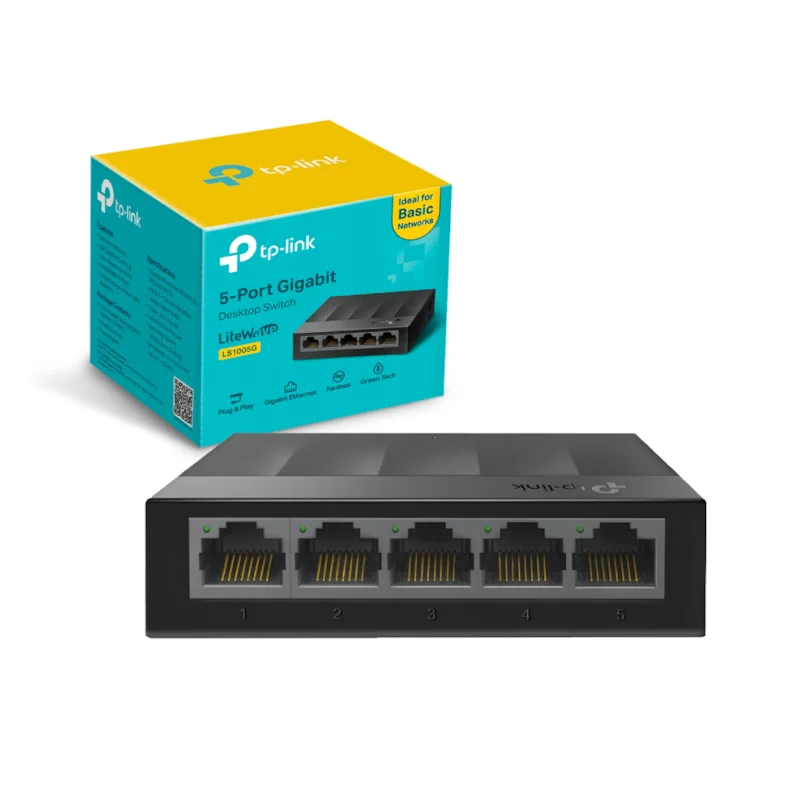 Switch Tp-link Ls1005g 5 Portas Gigabit 10/100/1000mbps