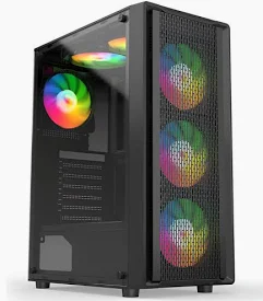 Gabinete Gamer 3 FAN RGB Vidro