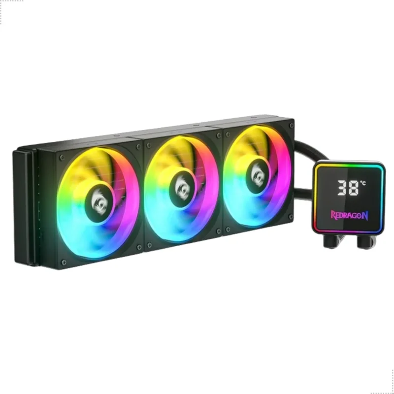 Water Cooler Redragon Argb 360Mm Intel-Amd Preto