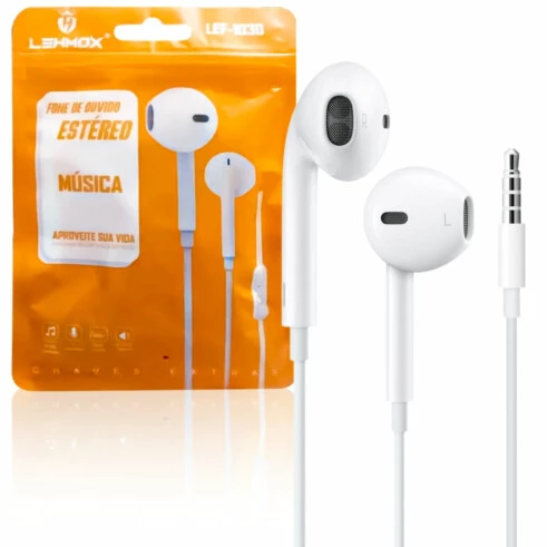 Fone de Ouvido C/ Fio LEF-1030 LEHMOX
