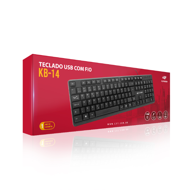 Teclado C3tech USB KB-14