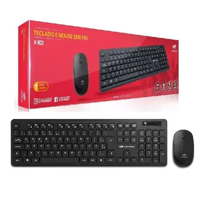 Teclado e mouse Sem Fio C3Tech