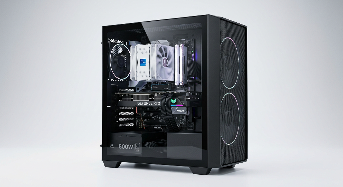 Computador Gamer intel i7, 32GB Ram, Placa de Vídeo RTX3060 12GB, Placa Mãe Asus, SSD 1tb nvme, Fonte 600W 80 plus